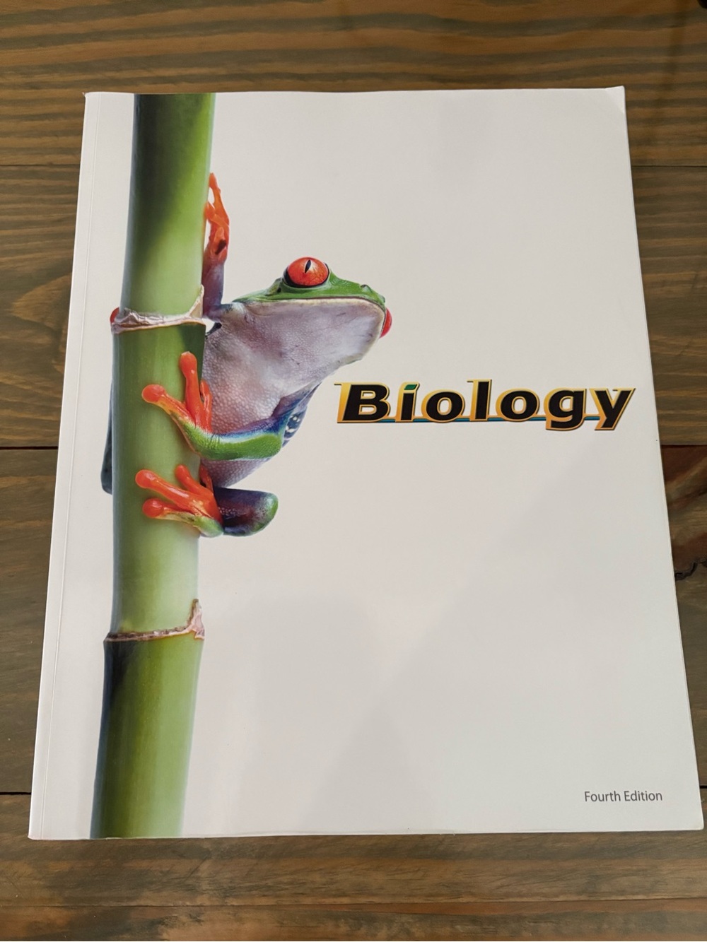 EUC BJU Press Homeschool BIOLOGY 4th Edition Student Textbook